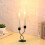 Porte-bougie vintage en fer forgé pour bougies. 3