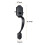Front Door Handle and Deadbolt Set Black Reversible Single 8