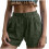Pantaloncini da donna larghi e casual in cotone e lino con tasche 2