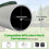 Tuinafvoer-emitter met groen, schuin rooster, 4 inch 5