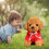 Peluche douce pour chien avec vêtements 7,8 pouces 2