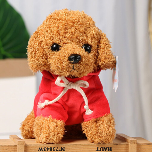 Peluche douce pour chien avec vêtements 7,8 pouces 2