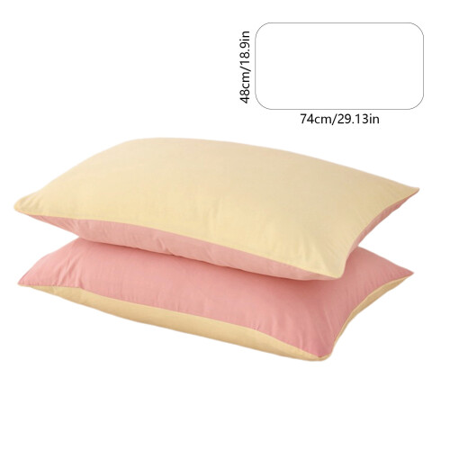 Federe gialle in misto cotone, 2 pezzi, 30x20 pollici 2