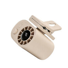 (2) Outdoor Portable Umbrella Clip Mini Fan Waist-mounted Fan Desktop Fan USB Charging Long-lasting Digital Display Mini Fan Suitable
