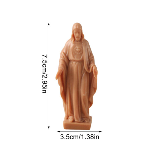 Statue de Jésus en résine, Sacré-Cœur, 7,6 cm 1