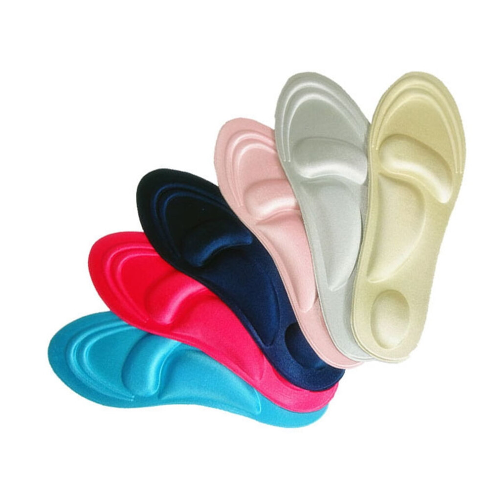 Arch support gel insoles for men and women, black