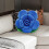 Cuscino in peluche Gallickan Flower, blu, 30 cm 6