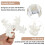 Pinces à cheveux fleuries style frangipanier (6 pièces) 4