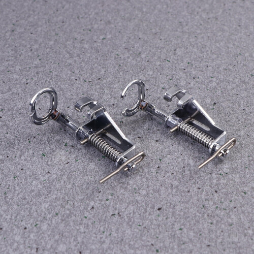 Presser Foot for Sewing Machine Silver Open Toe 2 Pcs