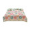 Ensemble de couvre-lit réversible en microfibre à motif floral violet et vert 2
