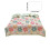 Ensemble de couvre-lit réversible en microfibre à motif floral violet et vert 3