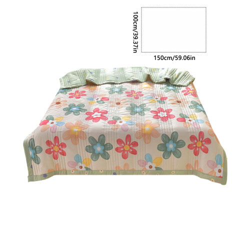 Ensemble de couvre-lit réversible en microfibre à motif floral violet et vert 2
