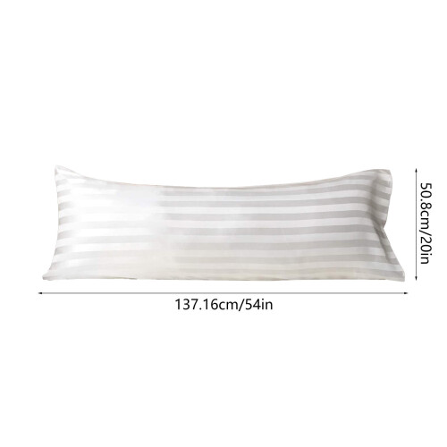 Ademende zijden kussensloop met envelopsluiting, 20x54 inch 2