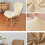 Housse de chaise papillon en polaire élastique 53 x 41 cm 8
