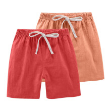 Kids Sports Shorts Set Faux Linen 2 pcs Ages 2-13