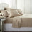 Queen Bed Sheet Set Cooling Microfiber 6-Piece Taupe 1