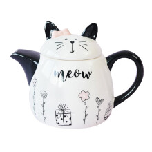 Ceramic Teapot Minimalist Fashion White 1 Pack