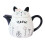 Ceramic Teapot Minimalist Fashion White 1 Pack 1