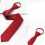 Men's Solid Color Skinny Pre-tied Necktie 1