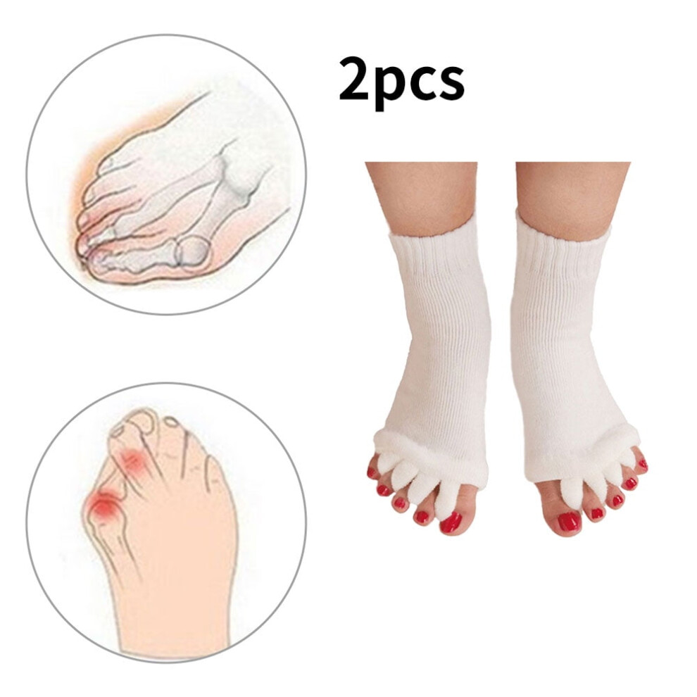Five-Toe Separator Socks for Foot Alignment and Cramp