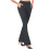 Damen-Strickhose mit schmalem Schlag, einfarbig 2