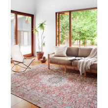 Loloi II Wynter Oriental Area Rug Tomato Teal 2'3" x 3'9"