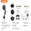 Front Door Handle and Deadbolt Set Black Reversible 1-Pack 7