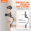 Front Door Handle and Deadbolt Set Black Reversible 1-Pack 2