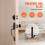Front Door Handle and Deadbolt Set Black Reversible 1-Pack 3