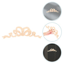 HOMEMAXS Unfinished Wood Retro Furniture Appliques 2 pcs