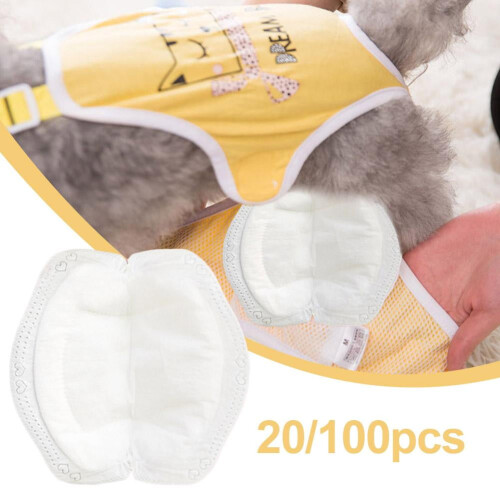 Assorbenti fisiologici per cucciole, bianchi. 1