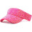 Visière de soleil unisexe ornée de strass, ajustable 2