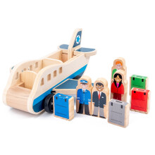 Wooden Airplane Toys Set for Toddlers 6 pcs