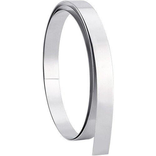 Aluminum Craft Wire Flat Bezel Strip 30x1mm 2.5m Roll