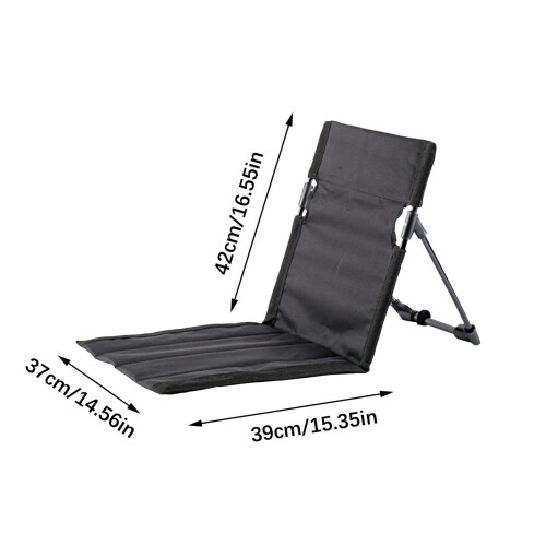 Camping folding chair with backrest and carry bag 1