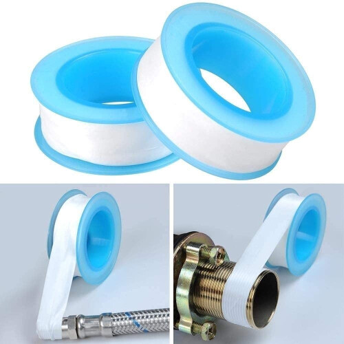 Ταινία PTFE για σφράγιση σπειρωμάτων υδραυλικών λευκή 1/2 σε 4 ρολά 2