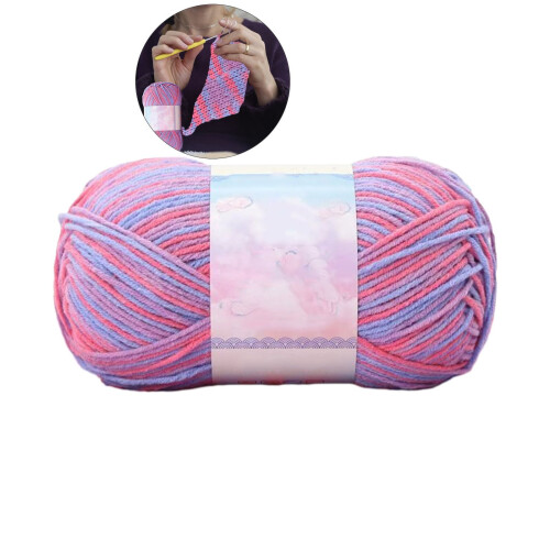 Multicolor Cotton Yarn for Knitting and Crochet
