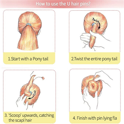 Épingles à cheveux en forme de U (50 pièces) 2