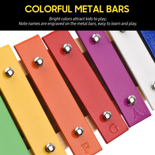 Glockenspiel xylophone wooden base 15 notes 2