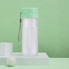 AuroraX transparente Kunststoff-Wasserflasche (12/16/24 oz) mit Tragegriff