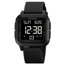 Orologio digitale da donna e da uomo con grandi numeri e LED