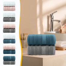 2-teiliges Handtuchset aus reiner Baumwolle, Cloud-Woven