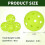 Bonison durable pickleballs sportic 4 count 4