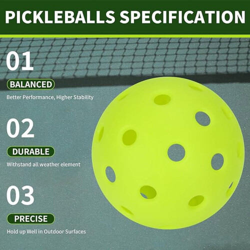 Bonison durable pickleballs sportic 4 count 2