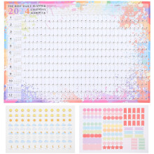 Foglio di carta per il calendario mensile che annota le date delle festività familiari.