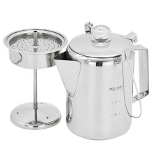 Cafetière à percolation en acier inoxydable 9 tasses