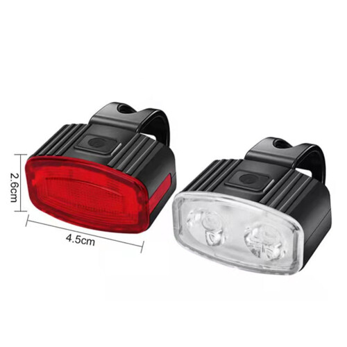 Bike Front and Rear LED Lights USB Rechargeable Set 1