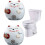 Ceramic cat toilet bolt caps decorative 2 pcs 2