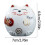 Ceramic cat toilet bolt caps decorative 2 pcs 3