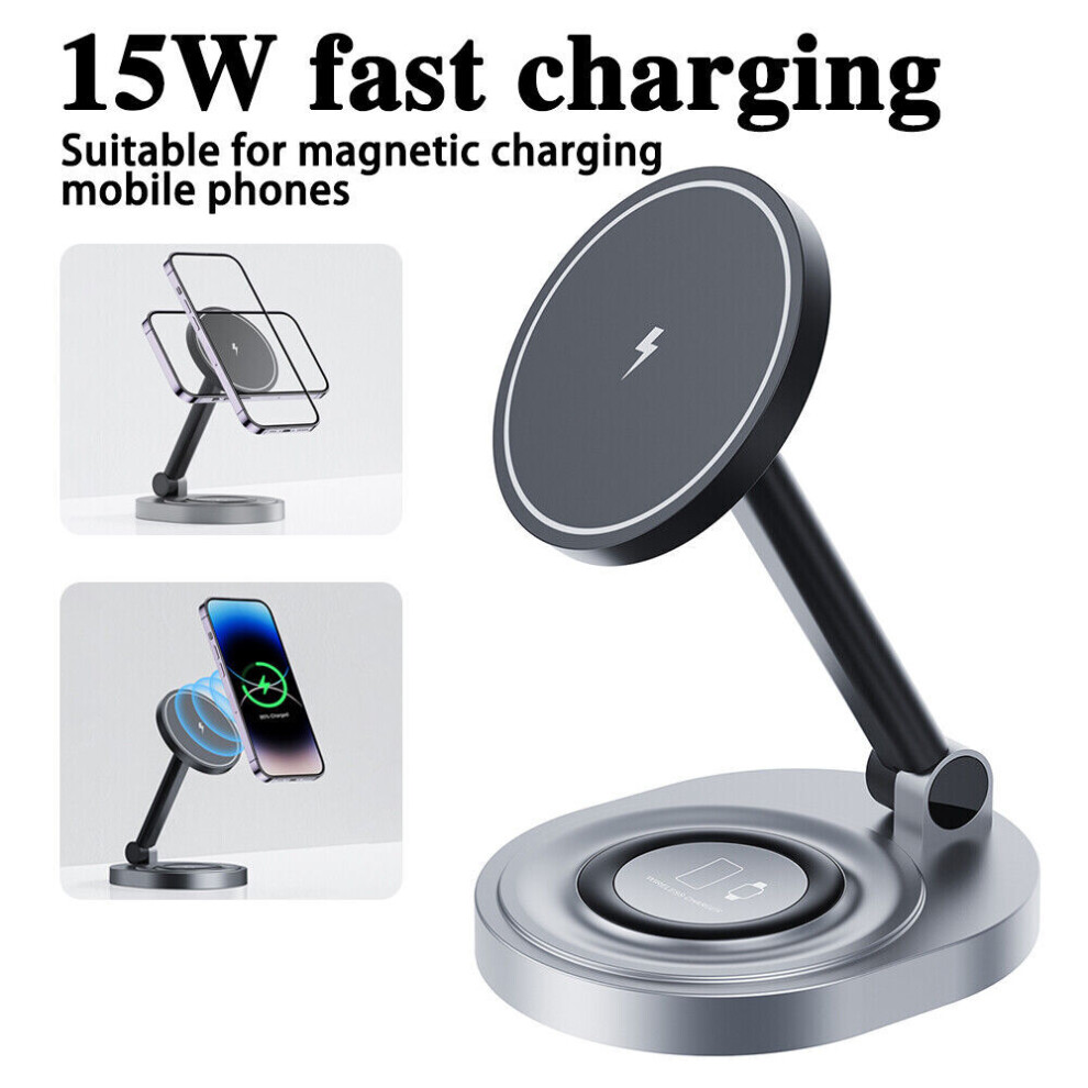 Magnetic Wireless Charger Stand For Iphone 15 14 13 12 Pro Max Magsafe Charger 6951617015090
